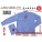 WG-6899 Kijo Light Blue Button Worker Jacket